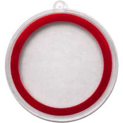 Christmas Ornament Plastic Capsule - 39 mm Round or Coin