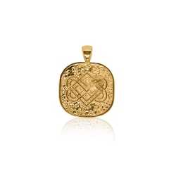 Gold Celtic Love Knot 24k Pendant| SD24K