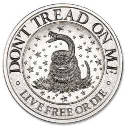 1.5 oz Don't Tread On Me Silver Round