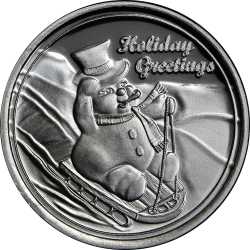 1 oz Frosty the Snowman Silver Round