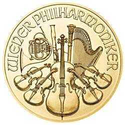 2022 1/25 oz Austrian Gold Philharmonic Coin BU