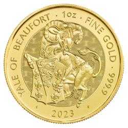 2023 1 oz Tudor Beast Yale of Beaufort Gold Coin