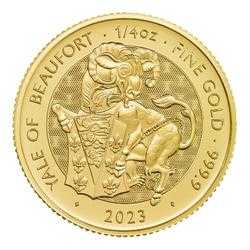 2023  1/4 oz Tudor Beast Yale of Beaufort Gold Coin