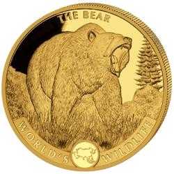 2022 1 oz Geiger The Bear Gold Coin - World's Wildlife