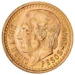 Mexican 2.5 Pesos Gold Coin - Random Year