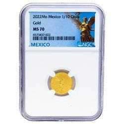 2022 1/10 oz NGC MS-70 Mexican Gold Libertad Coin