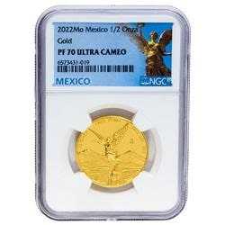 2022 1/2 oz NGC PF-70 Mexican Gold Libertad Proof Coin