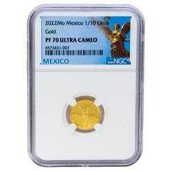 2022 1/10 oz NGC PF-70 Mexican Gold Libertad Proof Coin