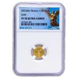 2022 1/20 oz NGC PF-70 Mexican Gold Libertad Proof Coin