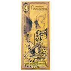 Gold Aurum 24K Wyoming 50 Goldback Note