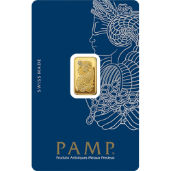 2.5 Gram Pamp Suisse Lady Fortuna Gold Bar - In Assay