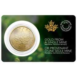 2022 1 oz Gold Maple Leaf Coin - Single Sourced Meliadine Mine