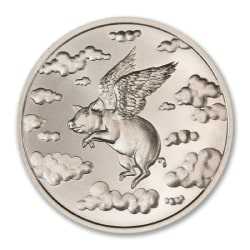 1 oz When Pigs Fly Silver Round | Intaglio Mint