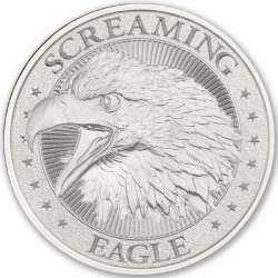 1 oz Intaglio Mint Screaming Eagle Silver Round - High Relief