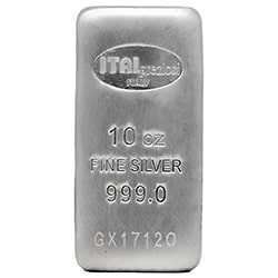 10 oz Italpreziosi Silver Bar