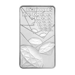  10 oz James Bond Diamonds Are Forever Silver Bar