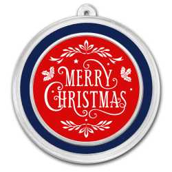 1 oz Silver Holiday Round - Merry Christmas