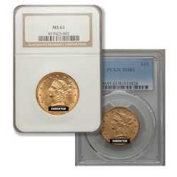 $10 MS-61 Liberty Gold Eagle Coin (NGC or PCGS) - Random Year