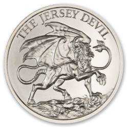 1 oz Intaglio Mint New Jersey Devil Silver Round
