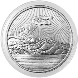 2019 Perth Mint Crocodile Silver Coin 2 oz - Next Generation Series