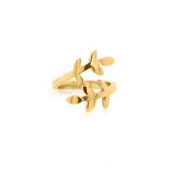 Gold Olive Branch 24k Ring | SD24K