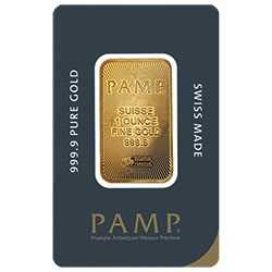 Pamp Suisse Gold New 1 oz Bar