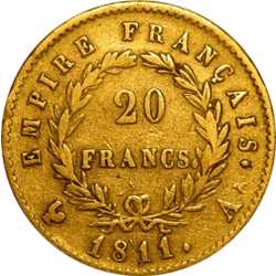 20 Franc French Gold Coin Avg Circulated - Random Year