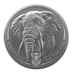 2022 1 oz South African Platinum Elephant Coin