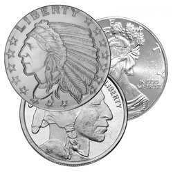 1/10 oz Silver Rounds - Design Our Choice