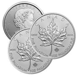 1 oz Canadian Palladium Maple Leaf Coin - Random Year