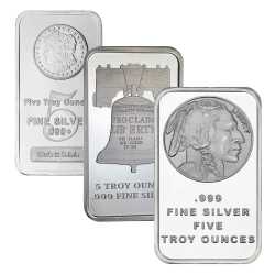 5 oz Silver Bars - Design Our Choice