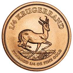 1/4 oz Gold Krugerrand Coin - Random Year