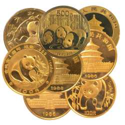 1 oz Chinese Gold Panda Coins - Random Year