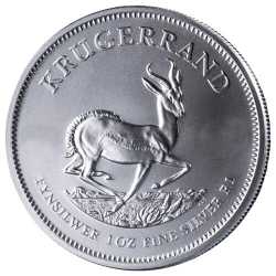 1 oz SA Silver Krugerrand Coin - Random Year 1 oz SA Silver Krugerrand Coin - Random Year