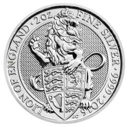2016 2 oz Queen's Beasts Silver Coin - The Lion