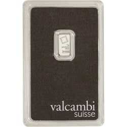 Valcambi Platinum Bar In Assay Card 1 Gram