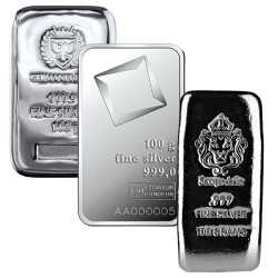 100 Gram Silver Bar - Design Our Choice