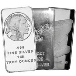 10 oz Silver Bullion Bars (Generic) | Lowest Price Online 10 oz Silver Bullion Bars (Generic) | Lowest Price Online