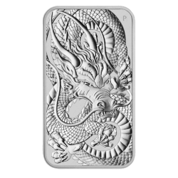 2021 1 oz Perth Mint Dragon Silver Bar