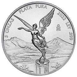 2022 5 oz Silver Mexican Libertad Coin