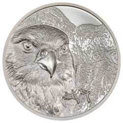 2023 1 oz Mongolian Falcon Ultra High Relief Proof Silver Coin