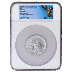 2022 NGC MS-70 2 oz Mexican Silver Libertad Coin