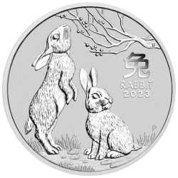 2023 1 oz Perth Mint Silver Lunar Rabbit Coin - Series III