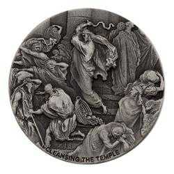 2022 2 oz Cleansing the Temple Silver Coin - Biblical Series