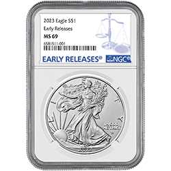 2023 NGC MS-69 Early Release 1 oz American Silver Eagle Coin