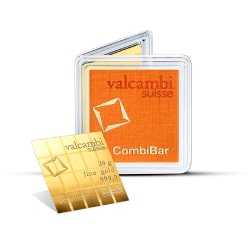 20 x 1 g Valcambi Gold CombiBar - In Assay | Free Shipping