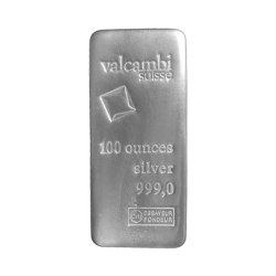 100 oz Valcambi Silver Bar