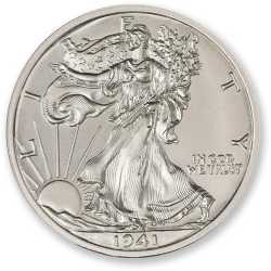 2 oz Walking Liberty Half Dollar Tribute Silver Round