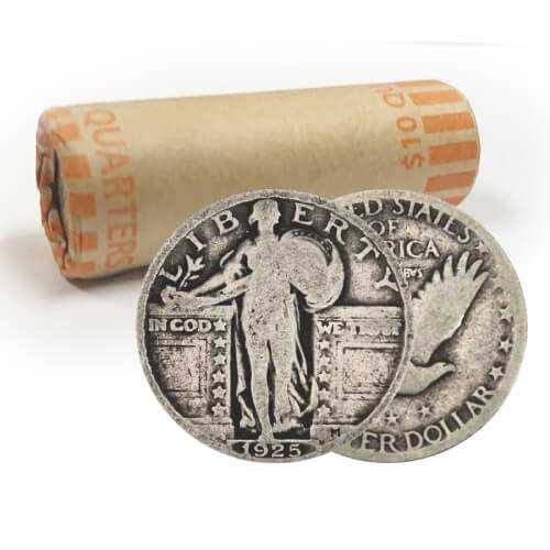 \u002410\u0020Face\u0020\u002D\u002090\u0025\u0020US\u0020Silver\u0020Standing\u0020Liberty\u0020Quarters
