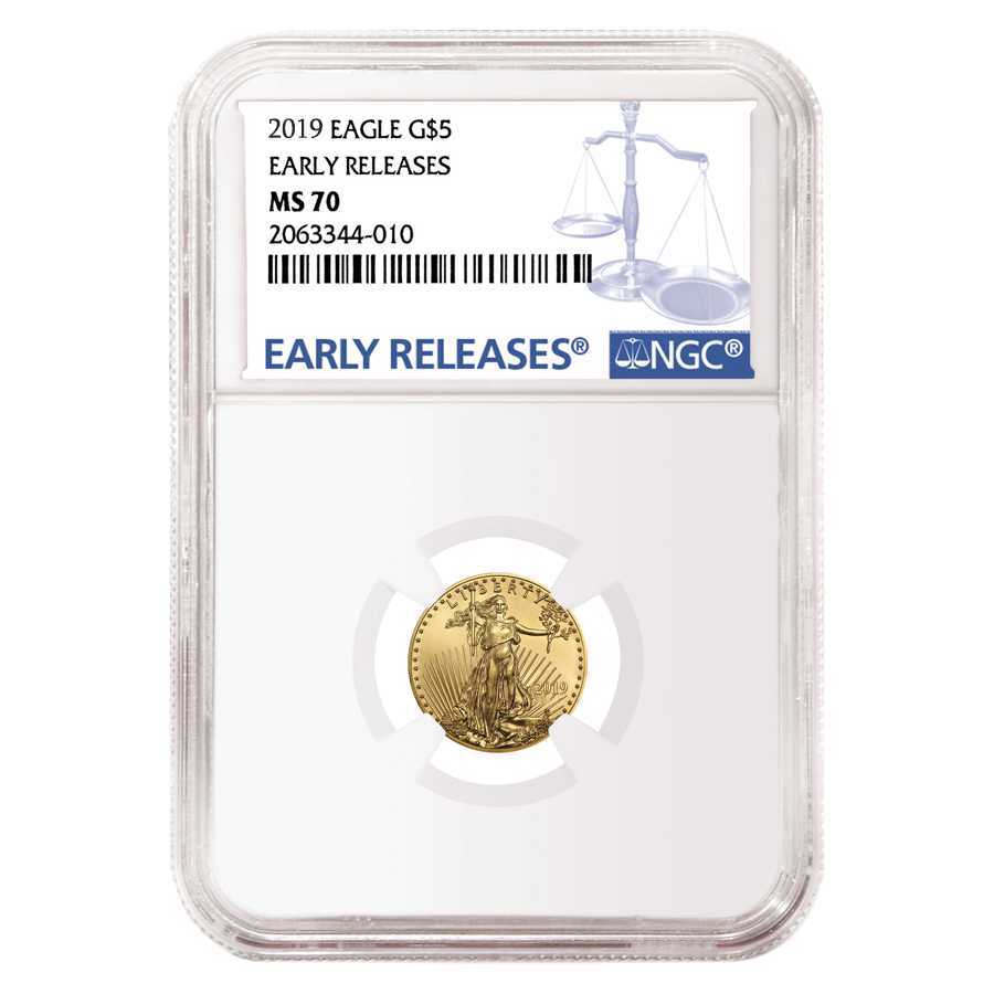 2019\u00201\u002F10\u0020oz\u0020NGC\u0020MS\u002D70\u0020Early\u0020Releases\u0020Gold\u0020American\u0020Eagle